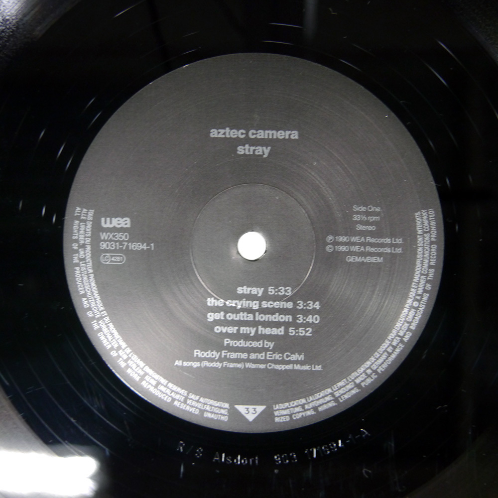UK盤 AZTEC CAMERA/STRAY/WEA WX350 LP_画像3