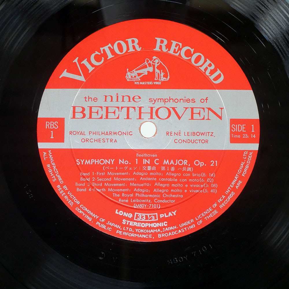 米 US盤 VA/ベートーヴェン九大交響曲集/VICTOR RBS1 LP_画像2