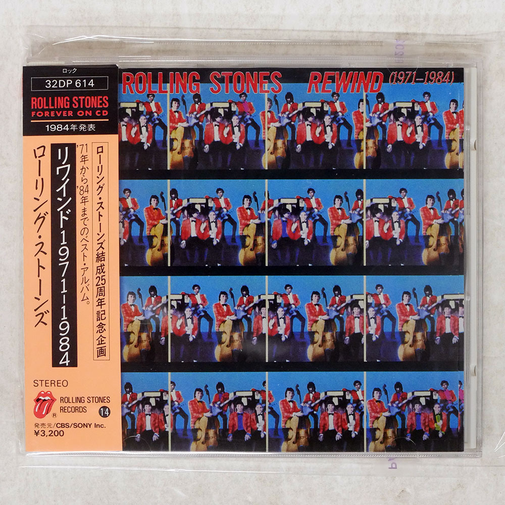 帯 国内盤 ROLLING STONES/REWIND (1971-1984)/ROLLING STONES 32DP-614 CD □_画像1