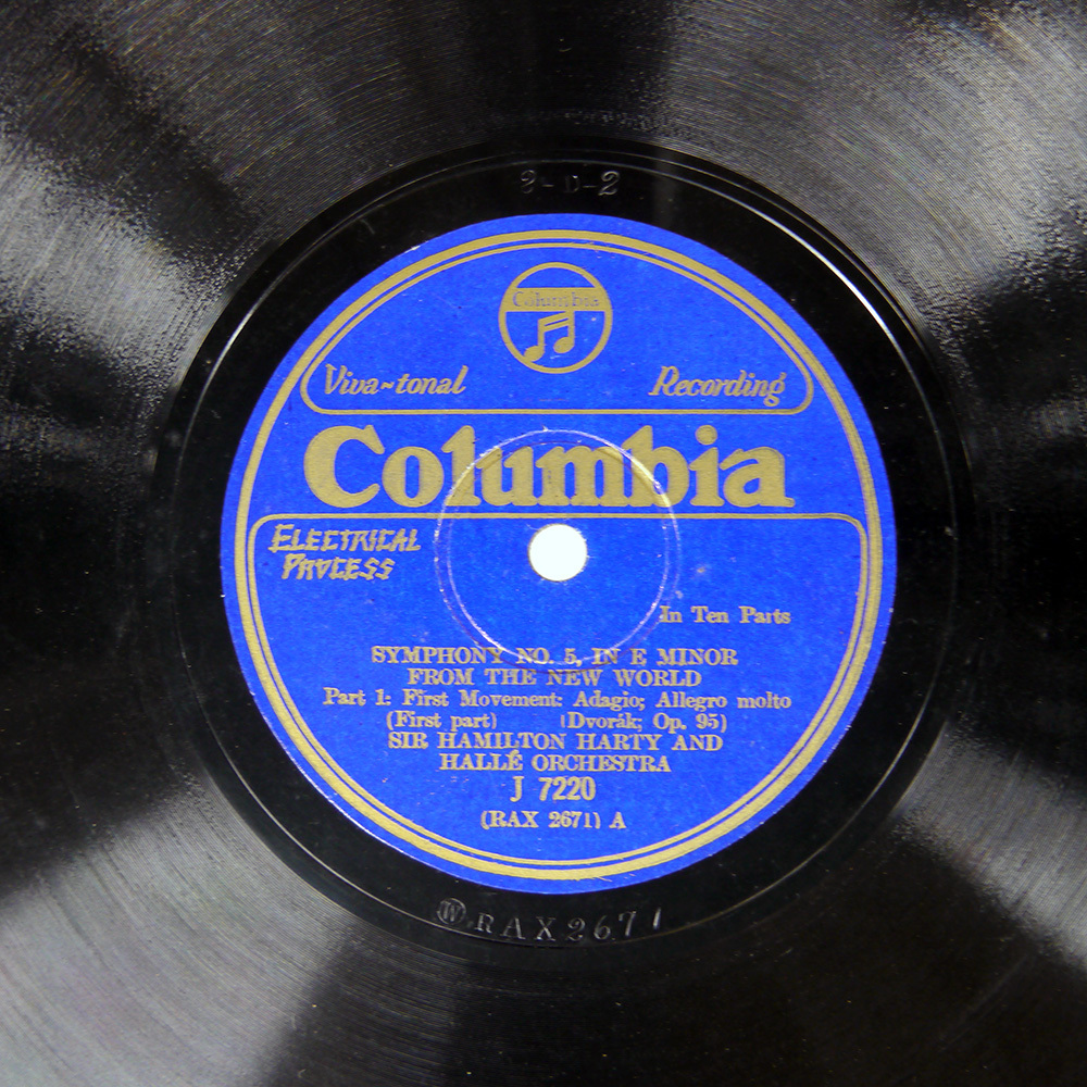 国内盤 SIR HAMILTON HARTY/DVORAK/SYMPHONY NO.5,IN E MINOR/COLUMBIA J7220 SP_画像2
