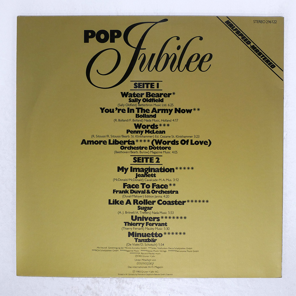 ドイツ盤 VA/THORENS THE REFERENCE 1883 1983/THORENS 296122 LP_画像2