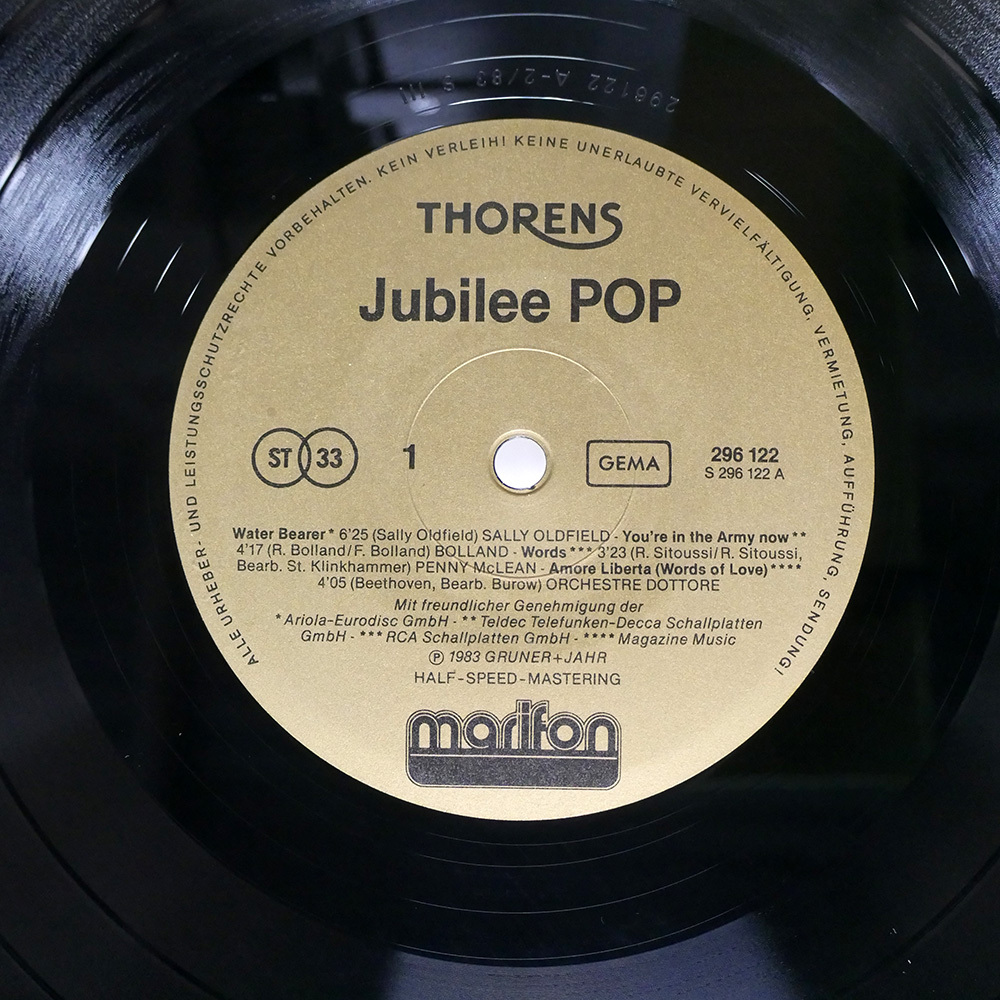 ドイツ盤 VA/THORENS THE REFERENCE 1883 1983/THORENS 296122 LP_画像3