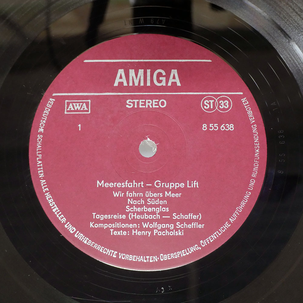 ドイツ民主共和国（GDR）盤 LIFT/MEERESFAHRT/AMIGA 855638 LP_画像2