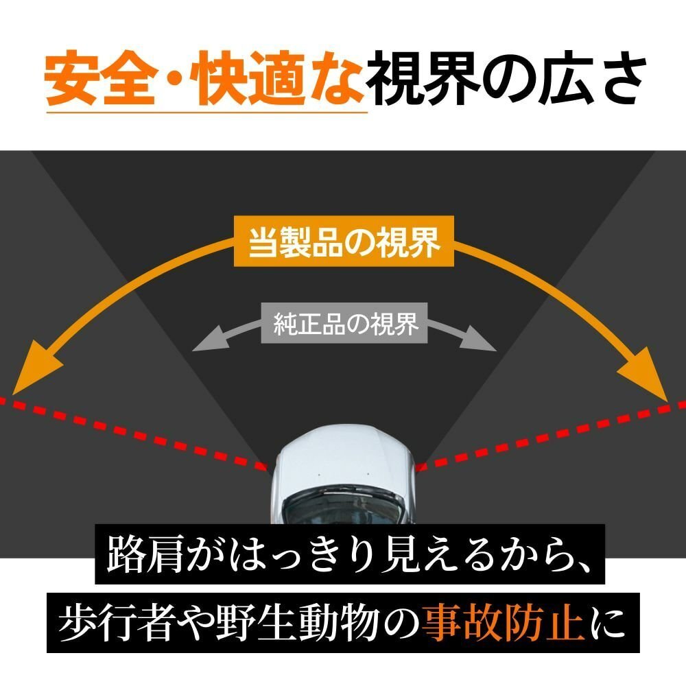 【2000円OFF】限定セール【送料無料】HID屋 LED 爆光 2色切替 フォグランプ H8/H11/H16 イエロー 車検対応 CX7などに_画像5