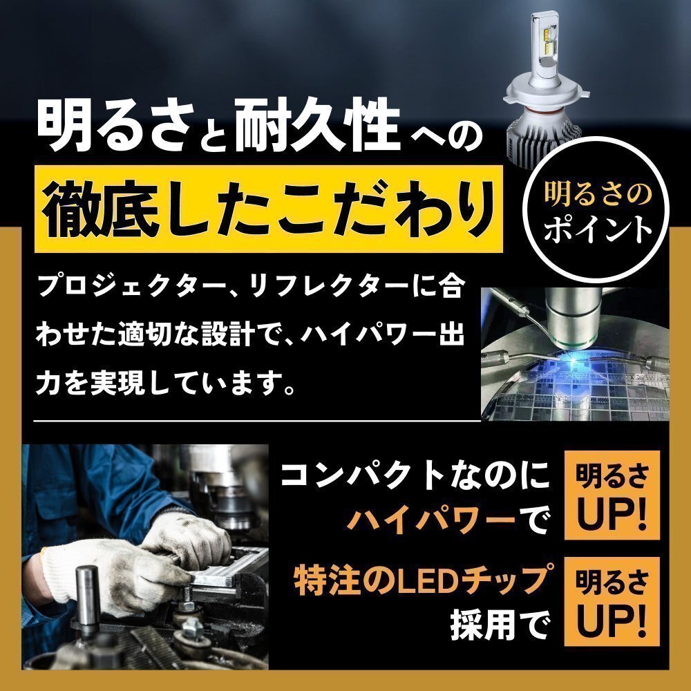 【1396円OFF】限定セール【コスパ抜群】HID屋 LED 爆光 ヘッドライト H8/H11/H16 バルブ フォグランプ 送料無料 車検対応 レヴォーグなどに_画像6