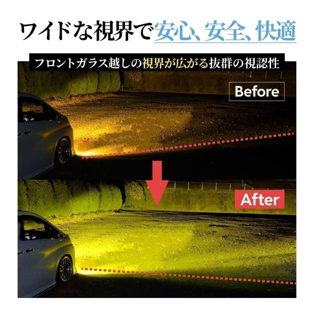 【4800円OFF】限定セール【送料無料】HID屋 超爆光フォグランプ プラチナ イエロー H8/H11/H16 車検対応 パレットなどに_画像5