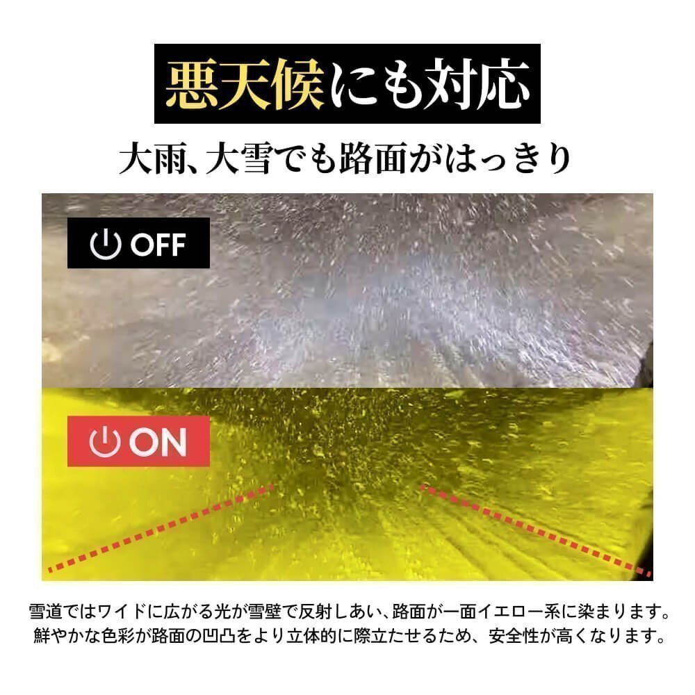 【4800円OFF】限定セール【送料無料】HID屋 超爆光フォグランプ プラチナ イエロー H8/H11/H16 車検対応 パレットなどに_画像6
