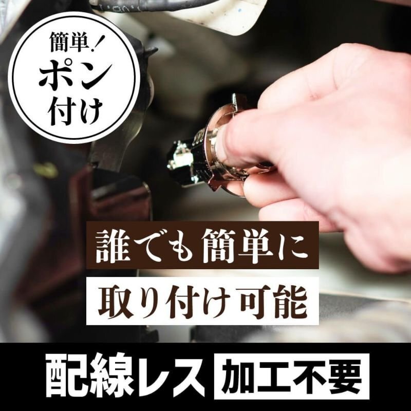 【20%OFF】バイクに!【送料無料】HID屋 爆光 LED ヘッドライト H4 バルブ 簡単取付 車検対応 安心保証 YZF-R1などに_画像6