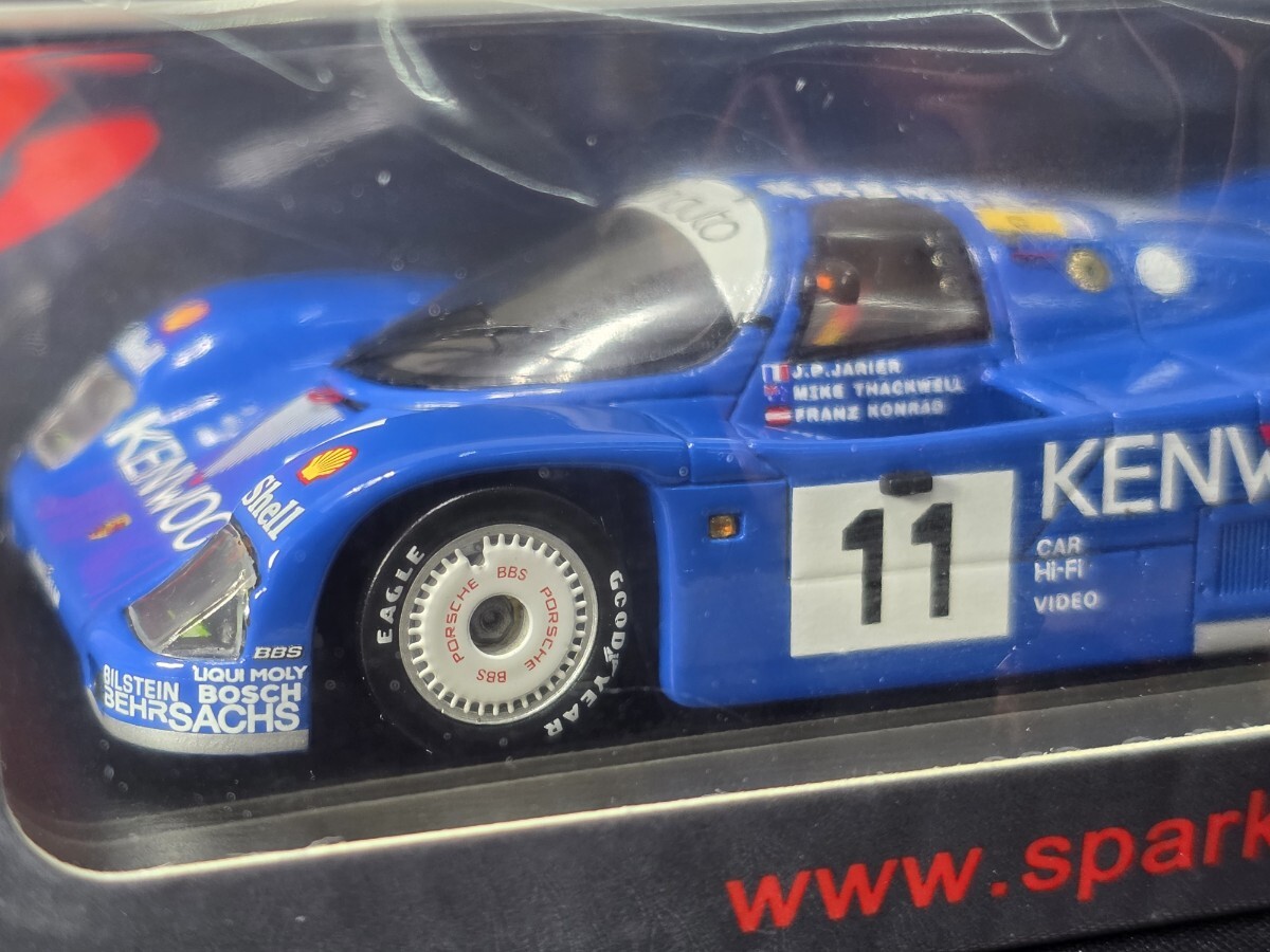 SPARK スパーク 1/43 S4173 ポルシェ962C KENWOOD #11 1985 ルマン９位_画像5