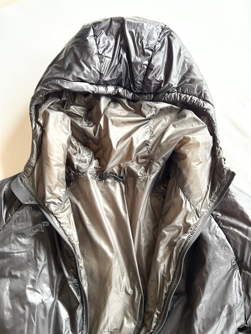 ENLIGHTENED EQUIPMENT Jacket Black Mサイズ　登山　ハイク　UL　ウルトラライト　軽量　化繊　ダウン　ジャケット　プルオーバー　山　道_画像7