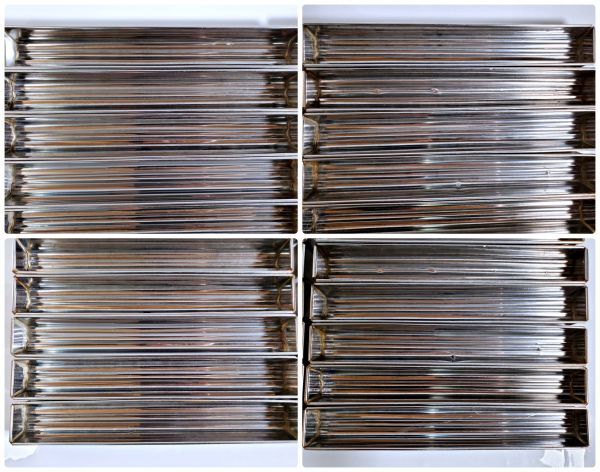 羊かん トヨ型 半月 三ツ山 四角 まとめて 45個 ステンレス 羊かん 和菓子 業務用 厨房 製菓 ケーキ ゼリー 寒天_画像6