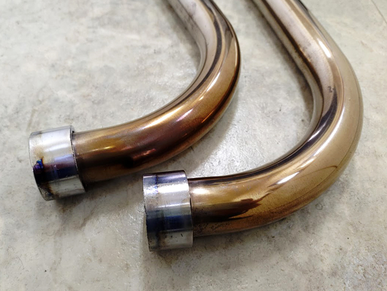 YAMAHA SRX400/600(1JL/1JK) оригинальный нержавеющая сталь EX труба левый правый 2 шт ( б/у прекрасный товар )