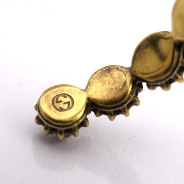 ★ グッチ キャットヘッド バングル ゴールド マルチカラー (0220539320)_画像7