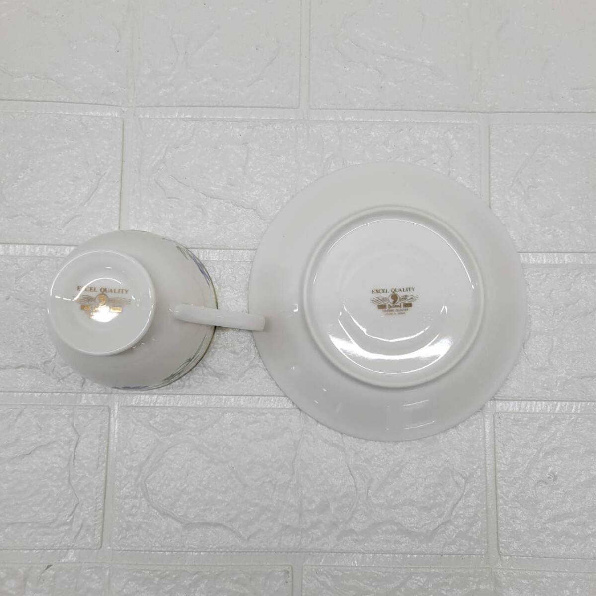 ★【在庫処分価格】Noritake EXCEL QUALITY エクセル クオリティ 花柄 カップ&ソーサー 5客セット 長期保管品☆T11-070J_画像6