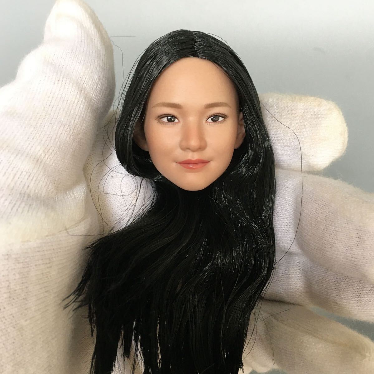 B141 1/6 フィギュア ヘッド　女性ヘッド　植毛タイプ 希少品 12インチドール 美少女 OB/TBLeague/Phicen/Jiaou doll素体対応 白肌_画像2