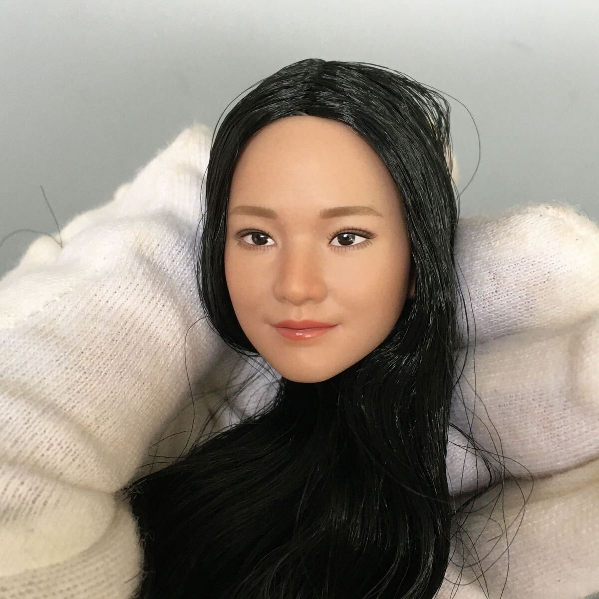 B141 1/6 フィギュア ヘッド　女性ヘッド　植毛タイプ 希少品 12インチドール 美少女 OB/TBLeague/Phicen/Jiaou doll素体対応 白肌_画像4