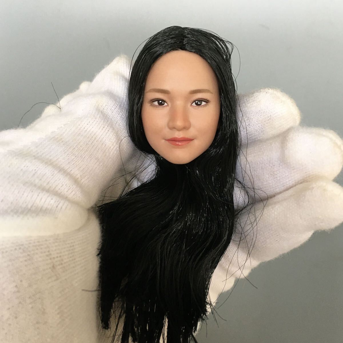 B141 1/6 フィギュア ヘッド　女性ヘッド　植毛タイプ 希少品 12インチドール 美少女 OB/TBLeague/Phicen/Jiaou doll素体対応 白肌_画像5