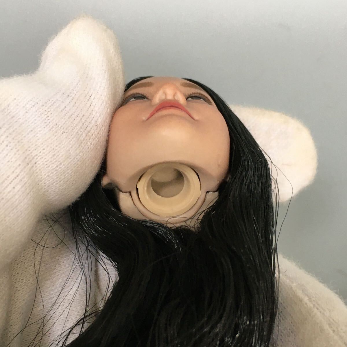 B141 1/6 フィギュア ヘッド　女性ヘッド　植毛タイプ 希少品 12インチドール 美少女 OB/TBLeague/Phicen/Jiaou doll素体対応 白肌_画像6