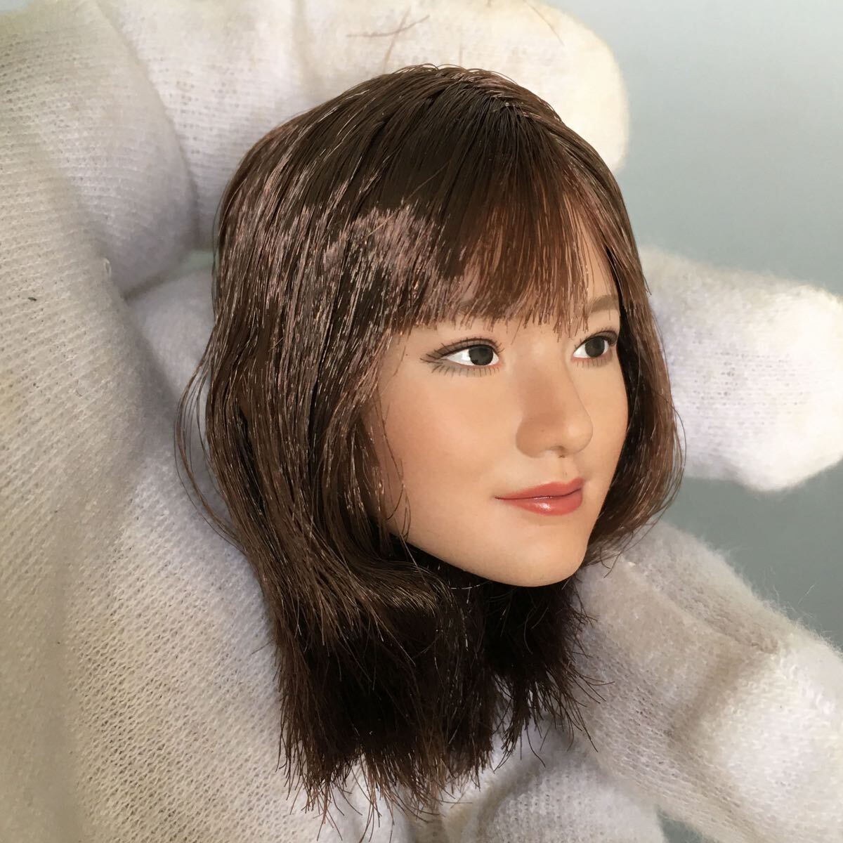 B132 1/6 フィギュア ヘッド　女性ヘッド　植毛タイプ 希少品 12インチドール 美少女 OB/TBLeague/Phicen/Jiaou doll素体対応 日焼け_画像3