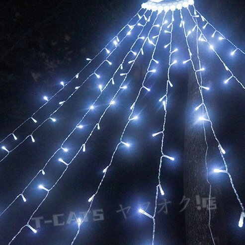  новый товар Рождество для LED ilmi звезда type Niagara LED illumination украшение установка 8 вид лампочка-индикатор режим занавески свет ... днем белый цвет 