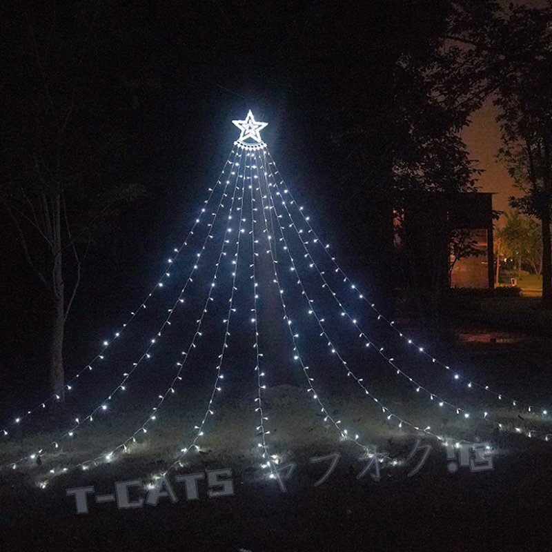  новый товар Рождество для LED ilmi звезда type Niagara LED illumination украшение установка 8 вид лампочка-индикатор режим занавески свет ... днем белый цвет 