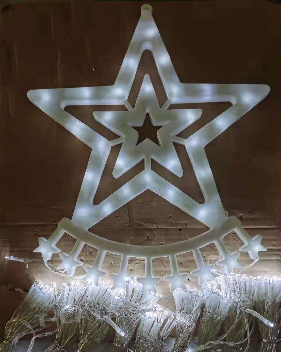  новый товар Рождество для LED ilmi звезда type Niagara LED illumination украшение установка 8 вид лампочка-индикатор режим занавески свет ... днем белый цвет 