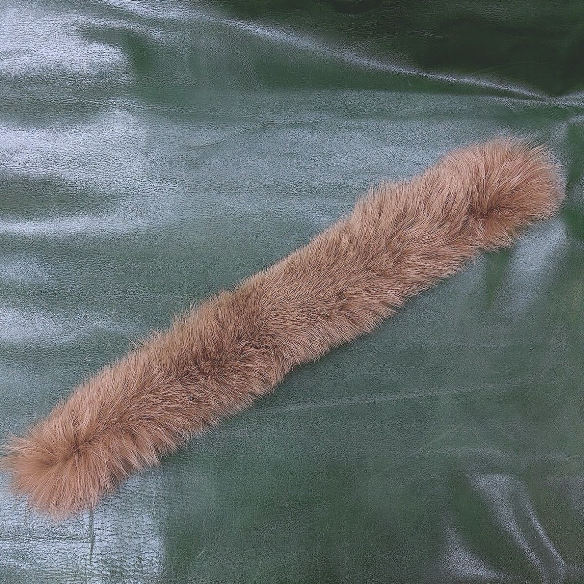  сделано в Японии натуральная кожа мех muffler FOX натуральный мех мех лисы зажим мех пелерина лисица бежевый 