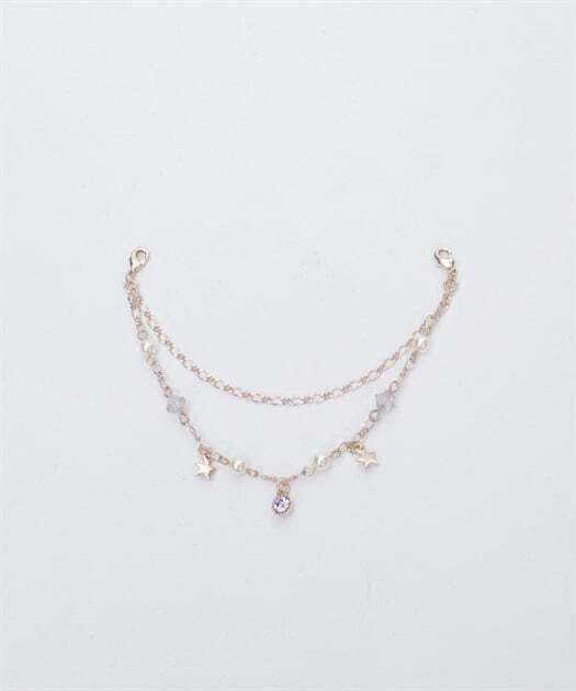 867◇月×星装飾ストールクリップ シルバー axes femme アクシーズ ファム BL639X103 アクセ ストールクリップ クリップ 月 ムーン 星_画像7