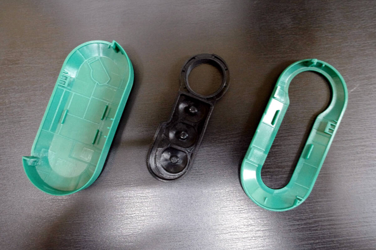 FIAT ABARTH 500 595 695 500C PUNTO EVO (フィアット アバルト プントエヴォ)補修・交換用キーカバーセット (グリーンティー)_画像4