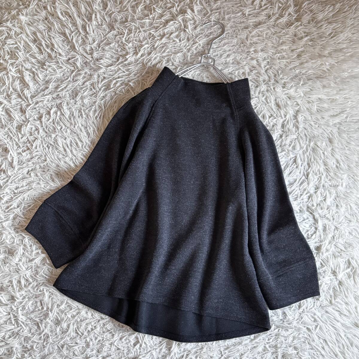 ③ アトリエシックス SIX コクーンスリーブ ハイネック プルオーバー トップス 38_画像1