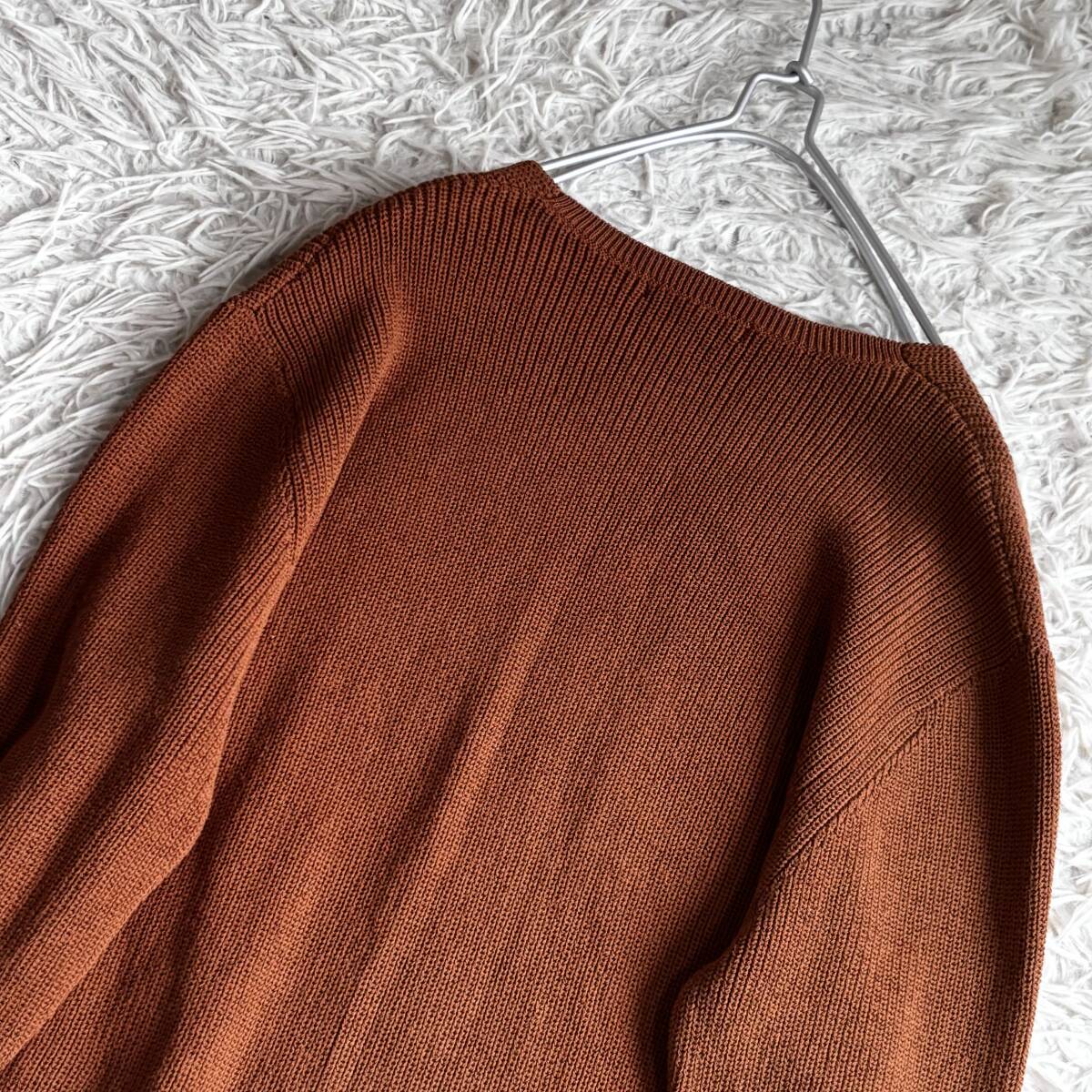 ⑤ オンワード樫山 ICB アイシービー Vネック ニット チュニック ワンピース_画像5