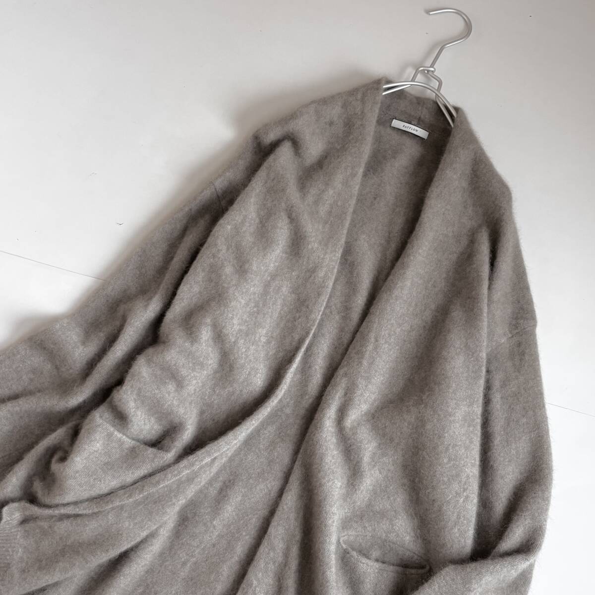 ⑤ ベイフロー BAYFLOW ラクーンファー キナガシ カーディガン ガウン ふわふわ 大きいサイズ 3_画像2