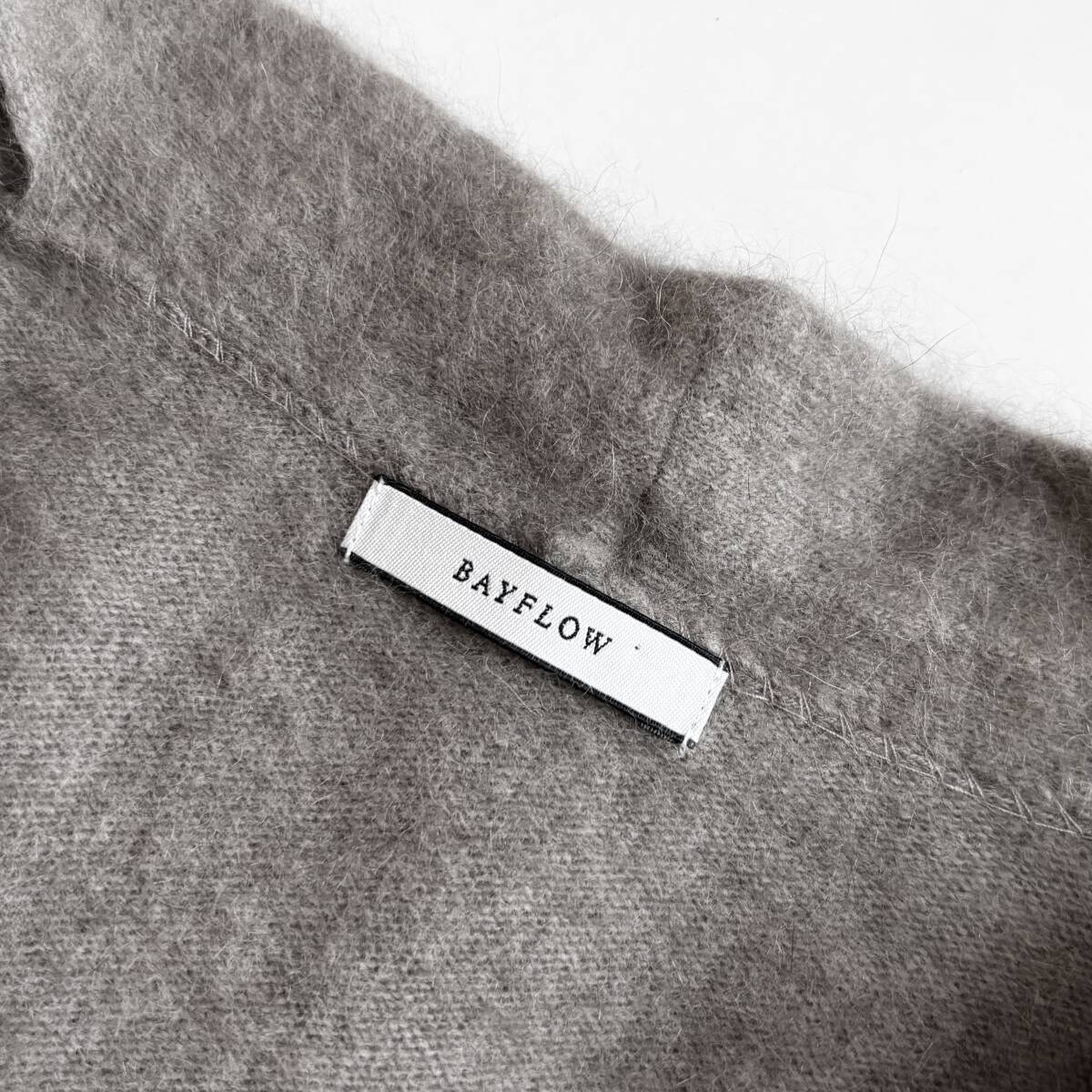 ⑤ ベイフロー BAYFLOW ラクーンファー キナガシ カーディガン ガウン ふわふわ 大きいサイズ 3_画像3