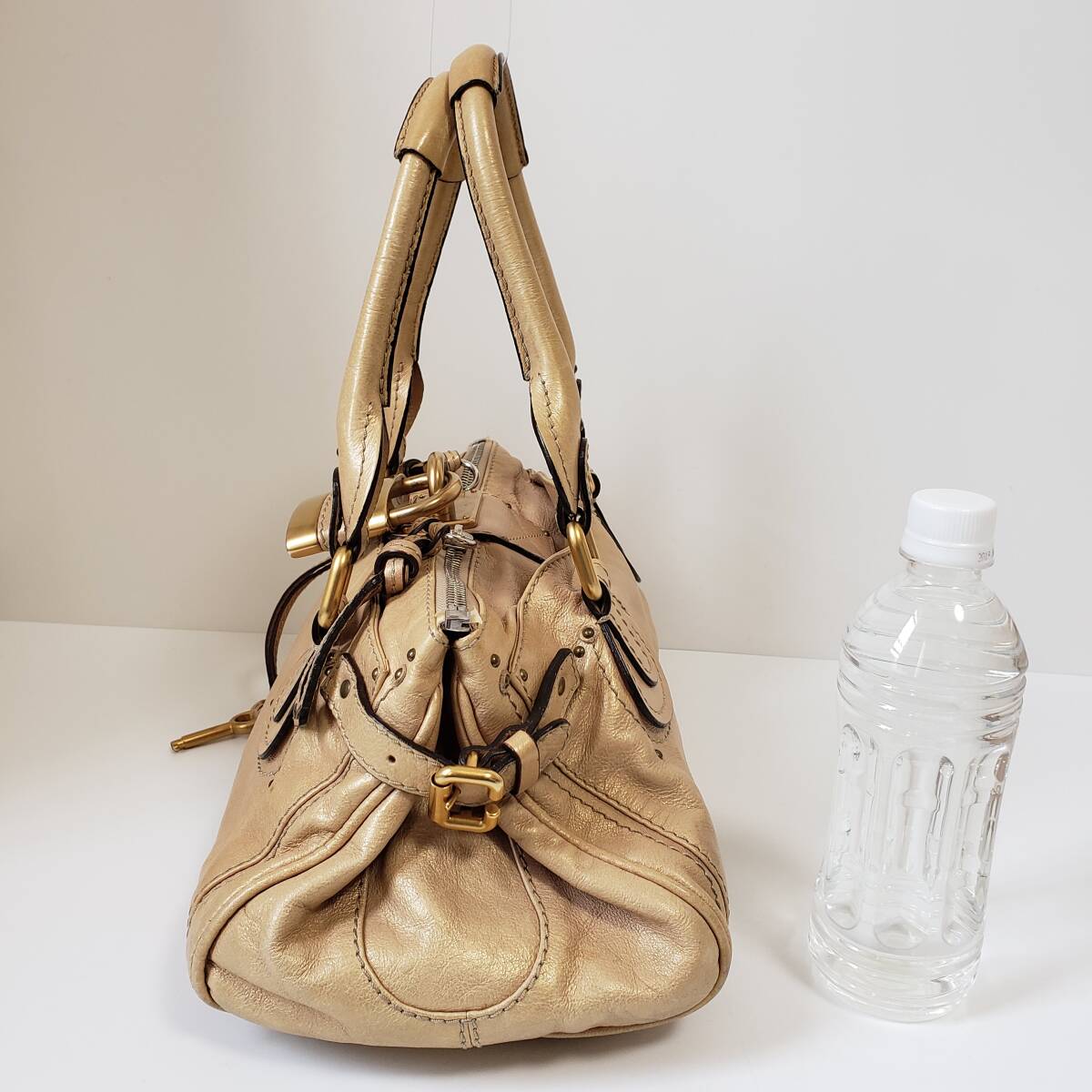 Chloeクロエ　パディントン　ゴールド　外袋つき　パドロック南京錠　本物　イエローゴールド　ハンドバッグ　Paddington_画像2