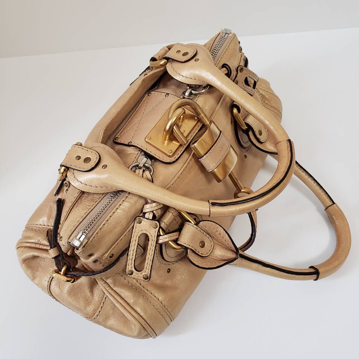 Chloeクロエ　パディントン　ゴールド　外袋つき　パドロック南京錠　本物　イエローゴールド　ハンドバッグ　Paddington_画像5