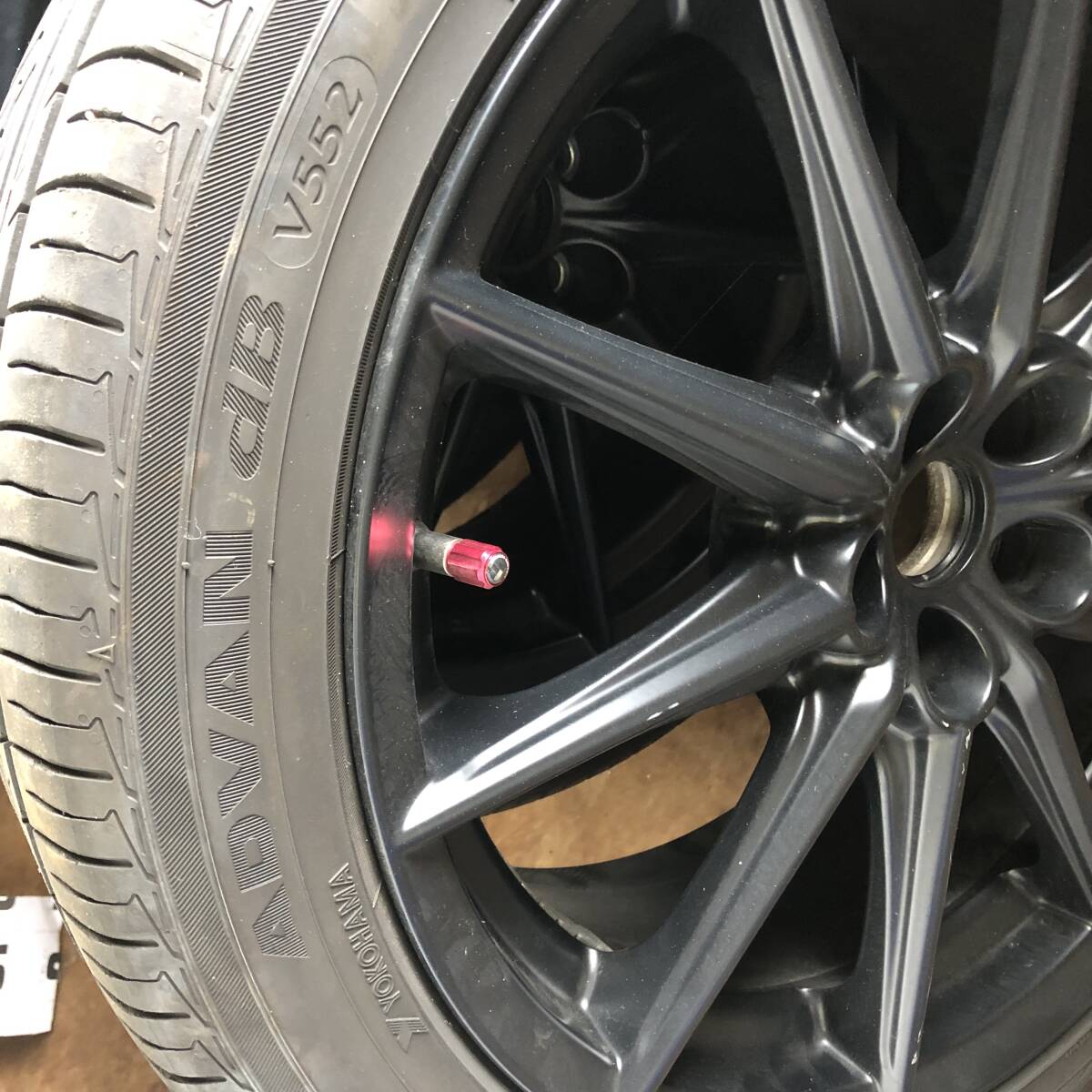 【程度良好】ヨコハマADVAN+BRZ純正アルミ4本セット_画像2