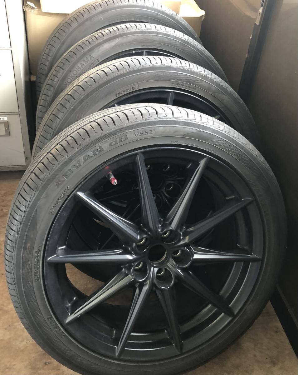 【程度良好】ヨコハマADVAN+BRZ純正アルミ4本セット_画像1