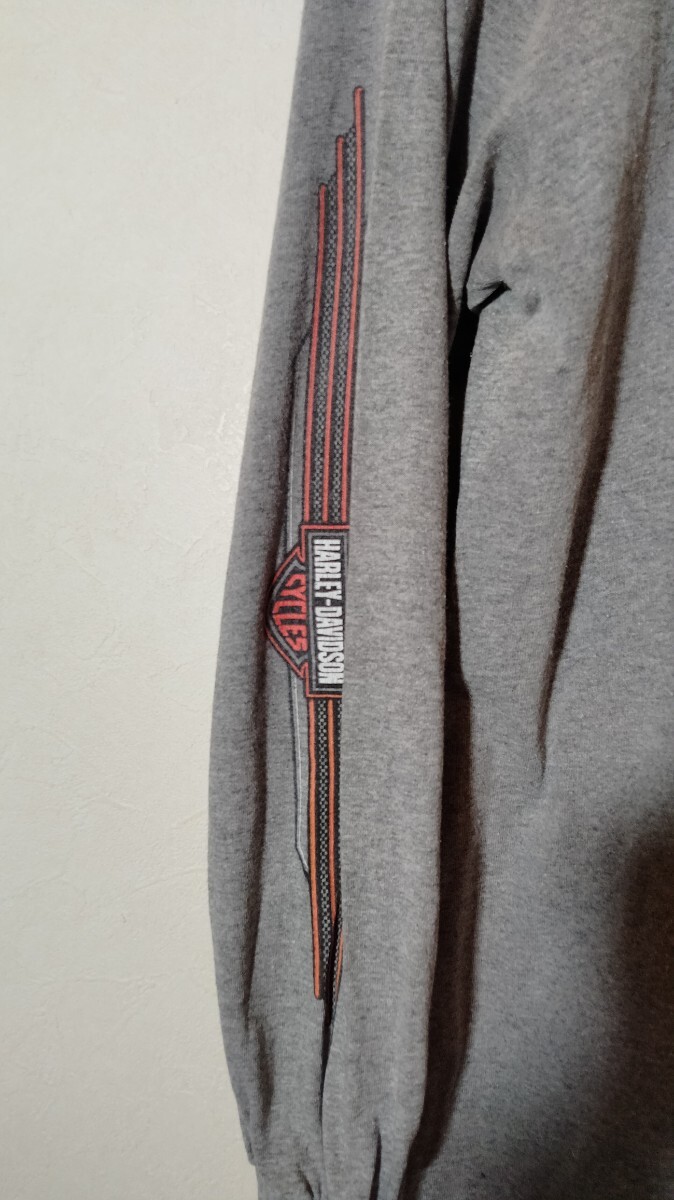 90s 00s ハーレーダビッドソン ロングスリーブTシャツ Harley-Davidson Mサイズ ロングTシャツ ロンT HOLOUBEK バイク 古着_画像3