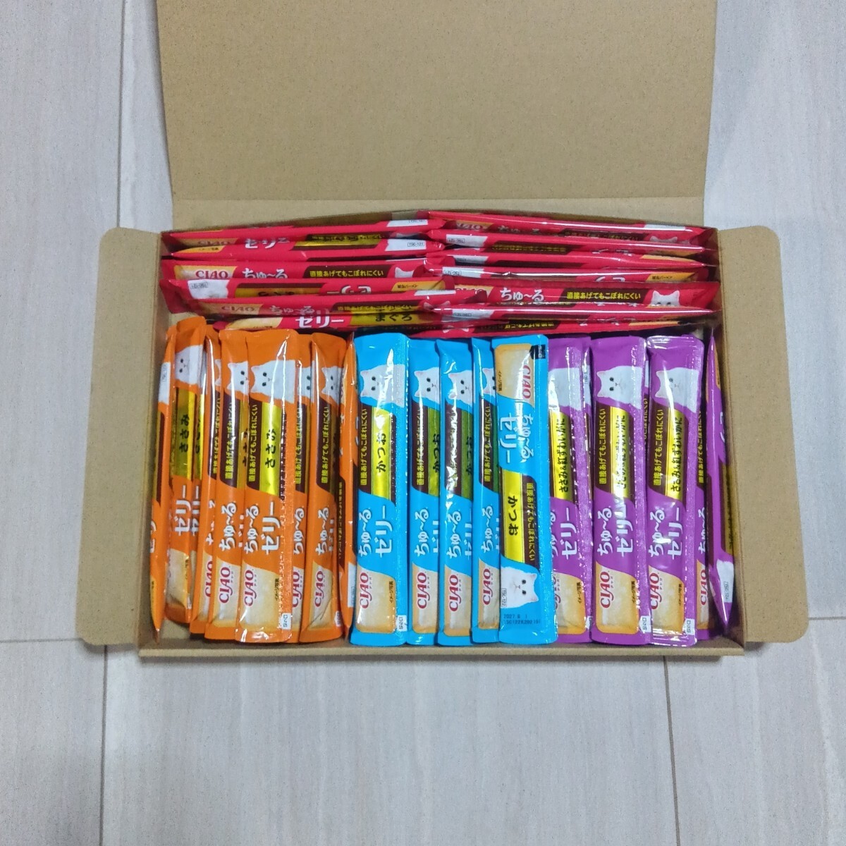 ⑬いなば CIAO ちゅーる ゼリー バラエティ 60本セット_画像2