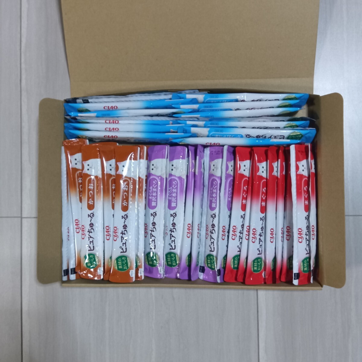 ⑥ いなば　CIAOピュアちゅーるバラエティ60本セット_画像2