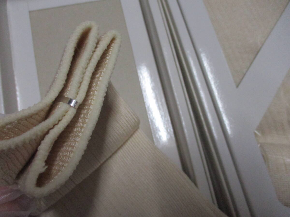 未使用保管品◆レトロ　靴下◆絹　リブ編み　生糸◆24-26ｃｍ　絹100％と思われます。カバーソックスにも　2足セット_画像2