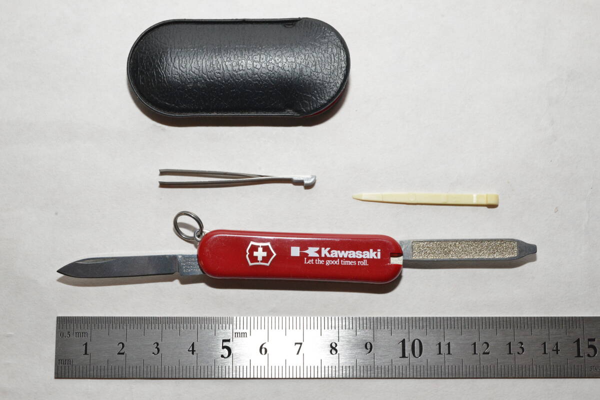 オートバイ　Kawasaki　カワサキ　ノベルティ　ビクトリノックス　エスコート　非売品　未使用　保管品_画像5