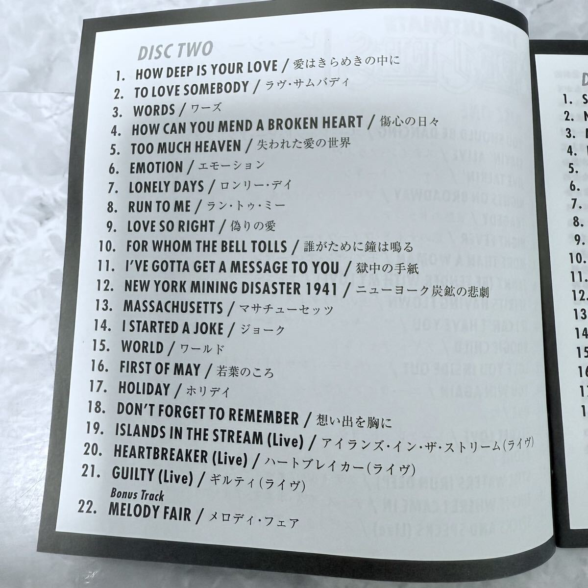 【中古/美品】BEE GEES ビージーズ アルティメイト・ベスト・オブ・ビー・ジーズ デラックス・エディション 初回生産限定盤 2CD+DVD_画像6