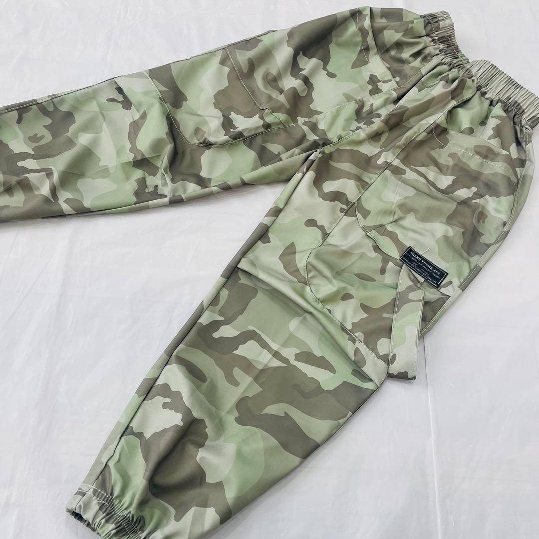 キッズカーゴパンツ（迷彩グリーン150ボトムスこども男の子カモフラ子供服k0109_画像3