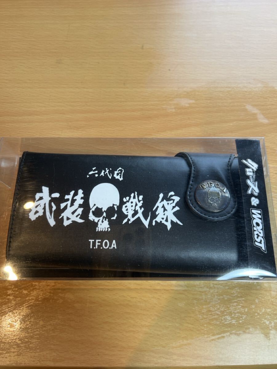 未使用】T.F.O.A 二代目 武装戦線 ロングウォレット CROWS & WORST_画像1