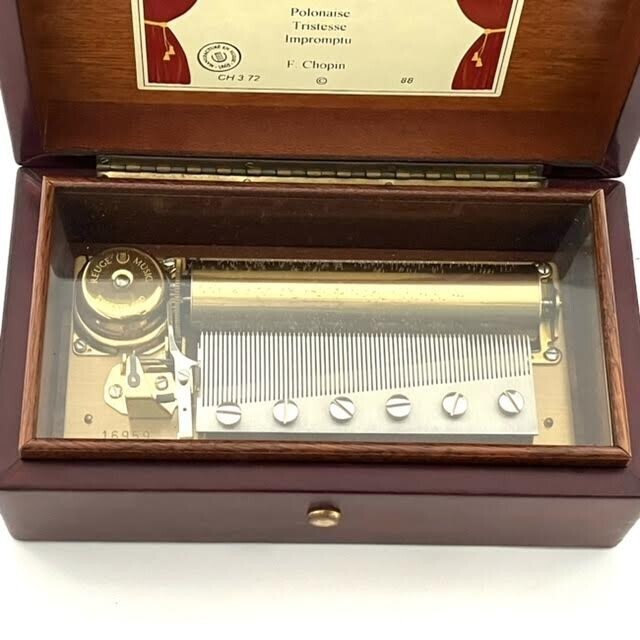 REUGE オルゴール Polonaise Tristesse Impromptu F.Chopin CH3/72 リュージュ ミュージック 音出し確認済_画像3