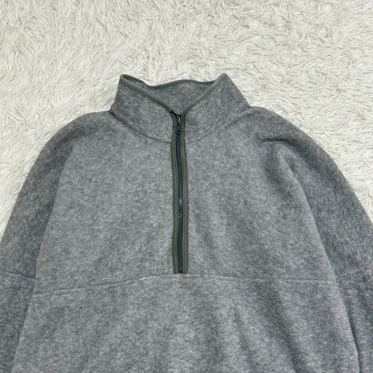 penfield ペンフィールド フリース　ハーフジップ　アメカジ　グレー　サイズL_画像2