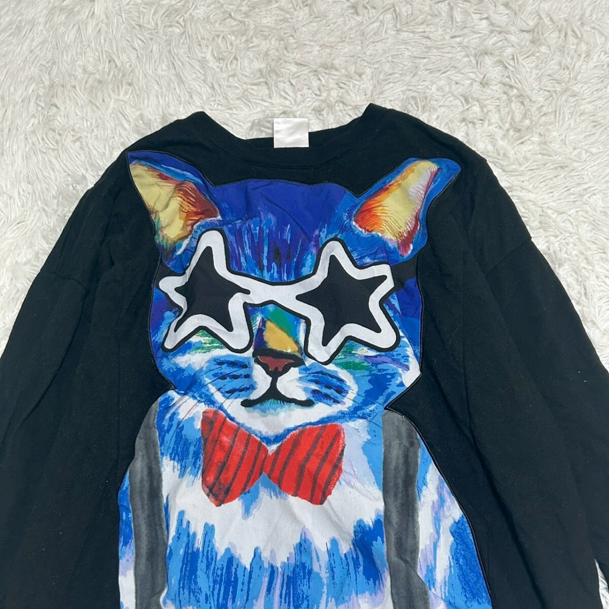 scolar スカラー　ビックロゴ　スウェット　チュニック　プリント　派手　カジュアル　サイズM　_画像2