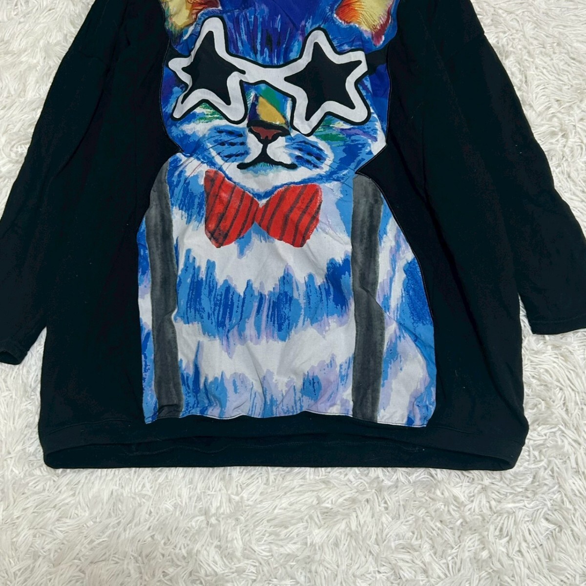 scolar スカラー　ビックロゴ　スウェット　チュニック　プリント　派手　カジュアル　サイズM　_画像8