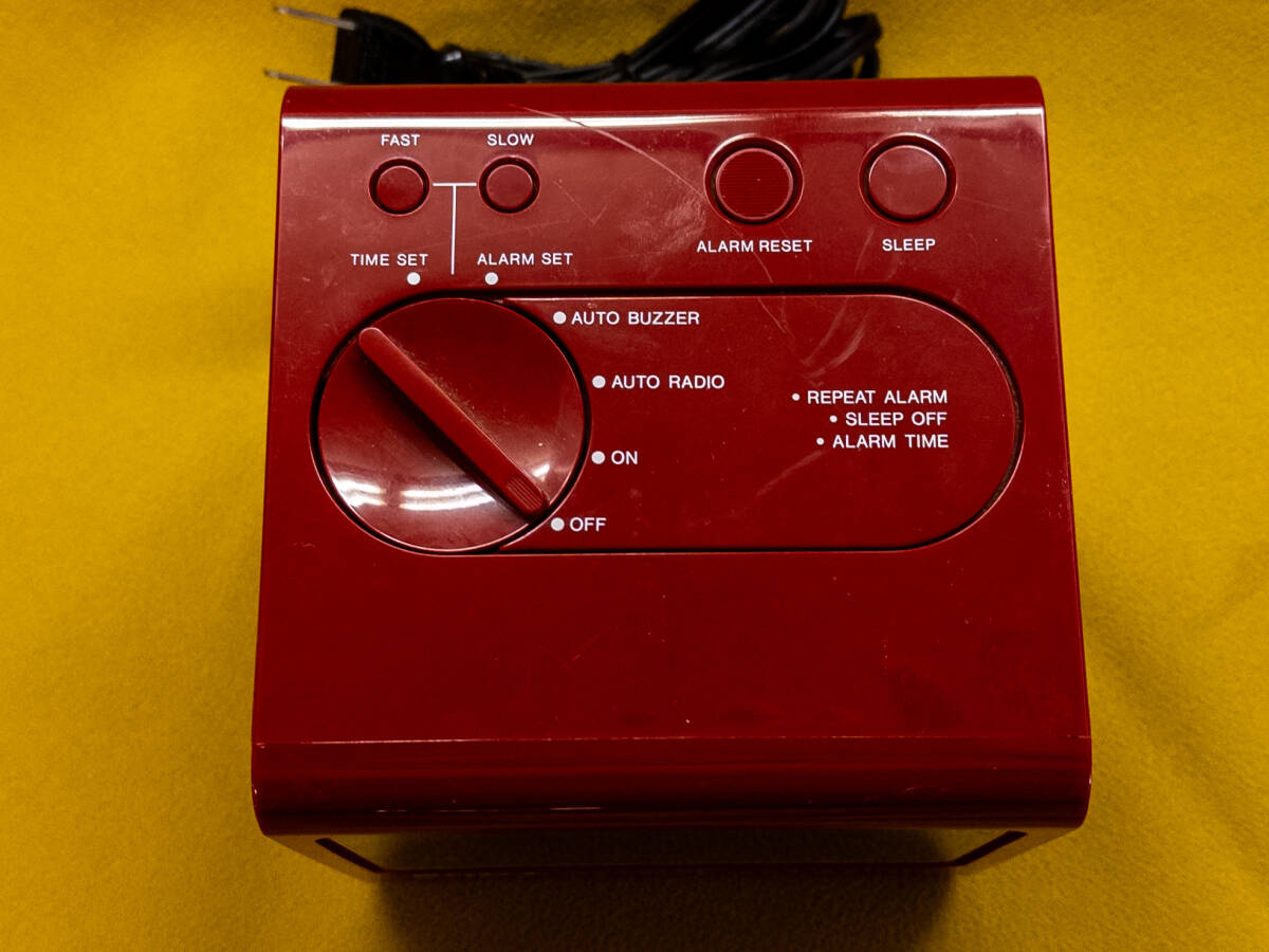 3Q распродажа! налог нет *[ Showa Retro ] Sony SONY часы радио ICF-C11* цифровой глаз ... часы * Junk **1114-3